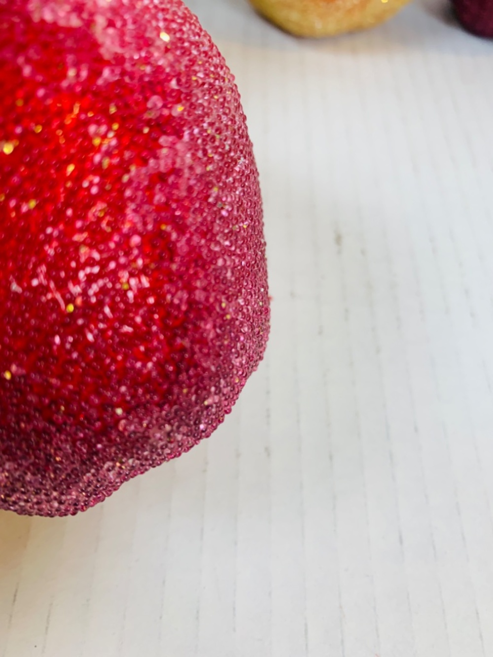 Frosted Sugared Icy Fruit Hanging Ornaments 9PC Set Apples Pears Life Size Decor - Picture 13 of 15